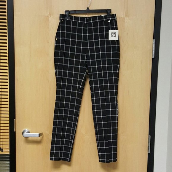 anne klein plaid pants